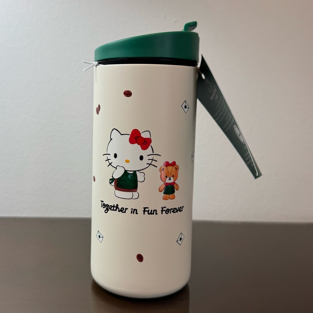 Limited Edition Starbucks Hello Kitty Stainless Steel Tumbler 12 oz. - Picture 2 of 8